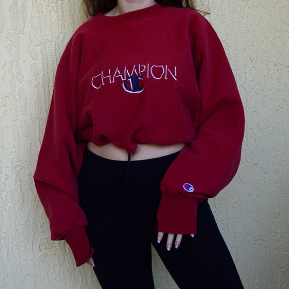 champion drawstring sweatshirt